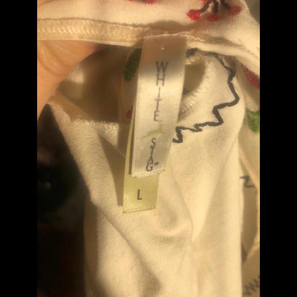 White stag Embroidered white shirt large - Picture 6 of 6